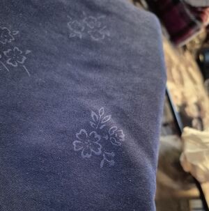 Blue suede cloth fabric